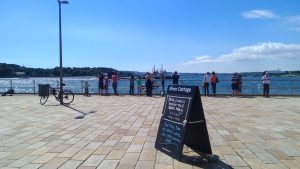 Ein Uboot ohne die Fahne der Royal Navy